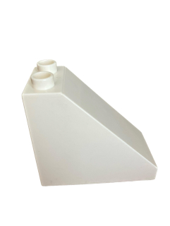Lego® Duplo® zkosená kostka bílá 4x2x6